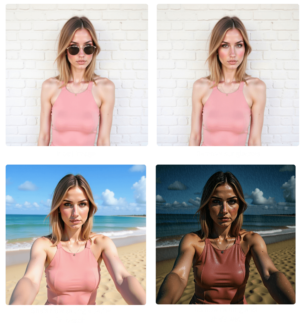 Character consistency across a sequence of edits