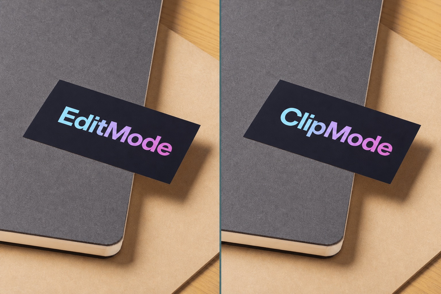 Card text edited from EditMode to ClipMode